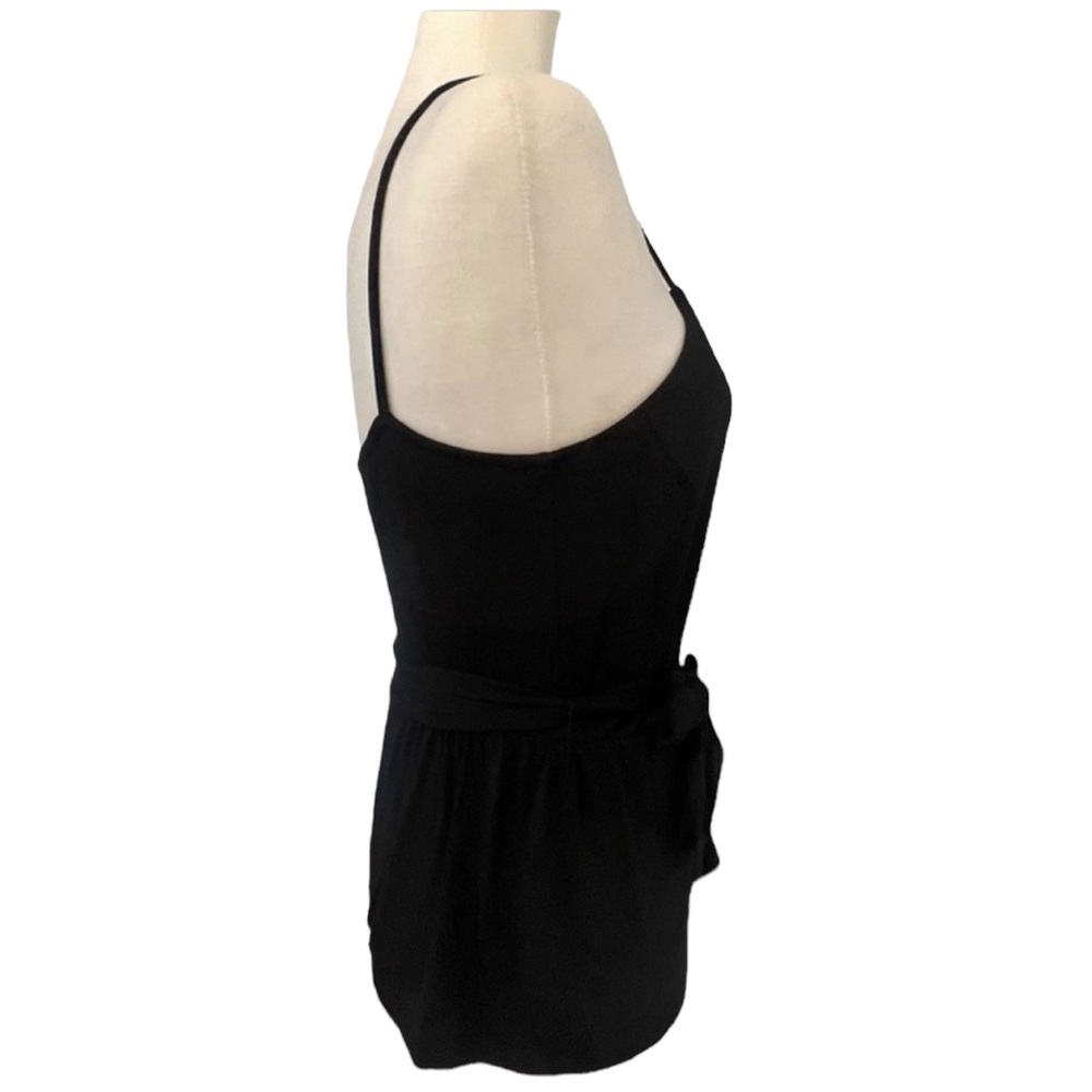 Bar III Essentials Spaghetti Strap Deep Black Top… - image 8